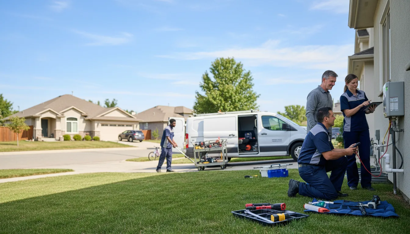 Tankless water heater service in Russell, PA